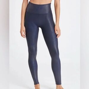 Spanx Faux Leather Legging Midnight Navy XS
